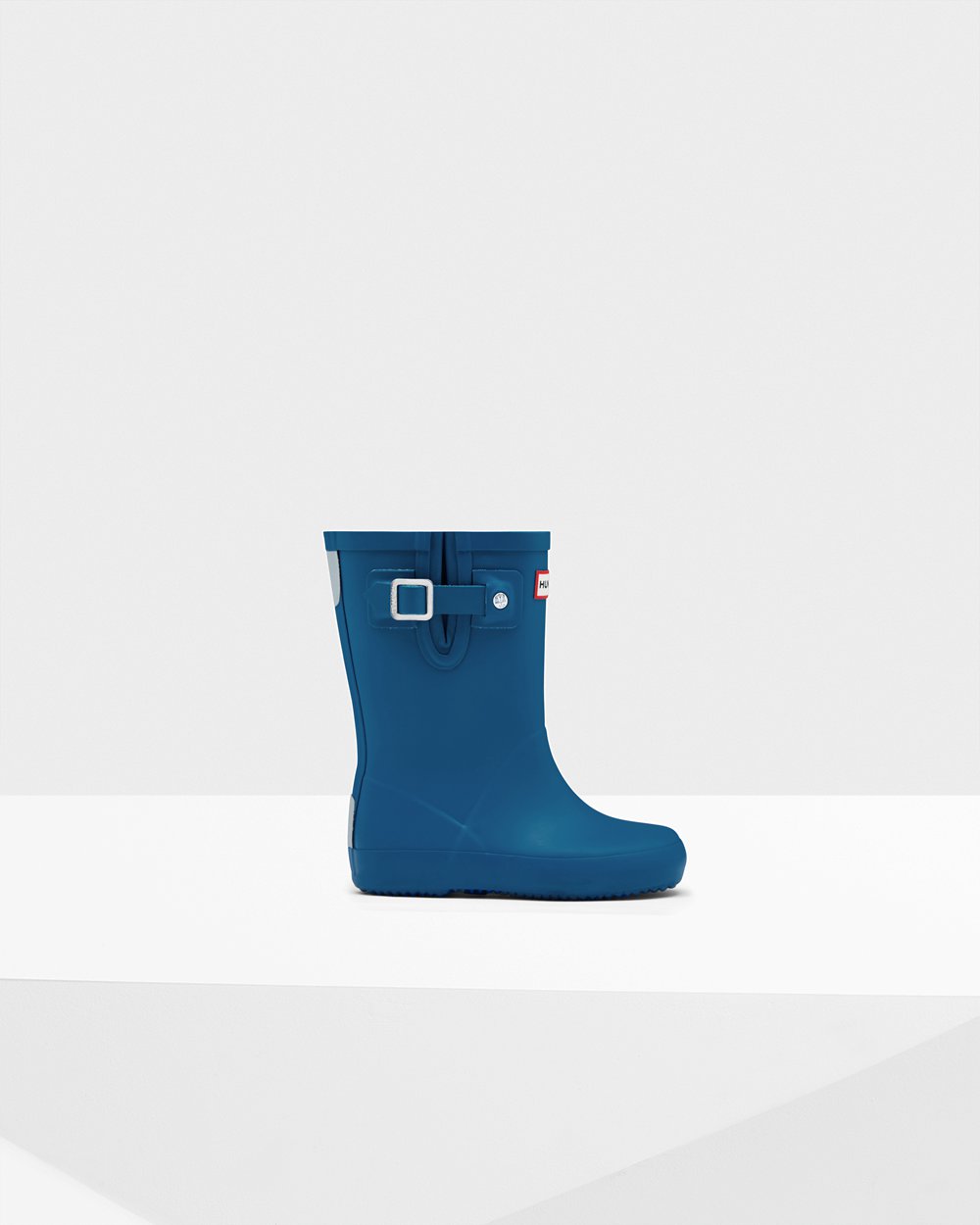 Galochas Hunter Criança Azuis - Original First Flat Sole - 68AFROWLB